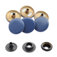 15mm 4-Part Press Studs with Colour Caps and Black Components - Small (10 Sets)